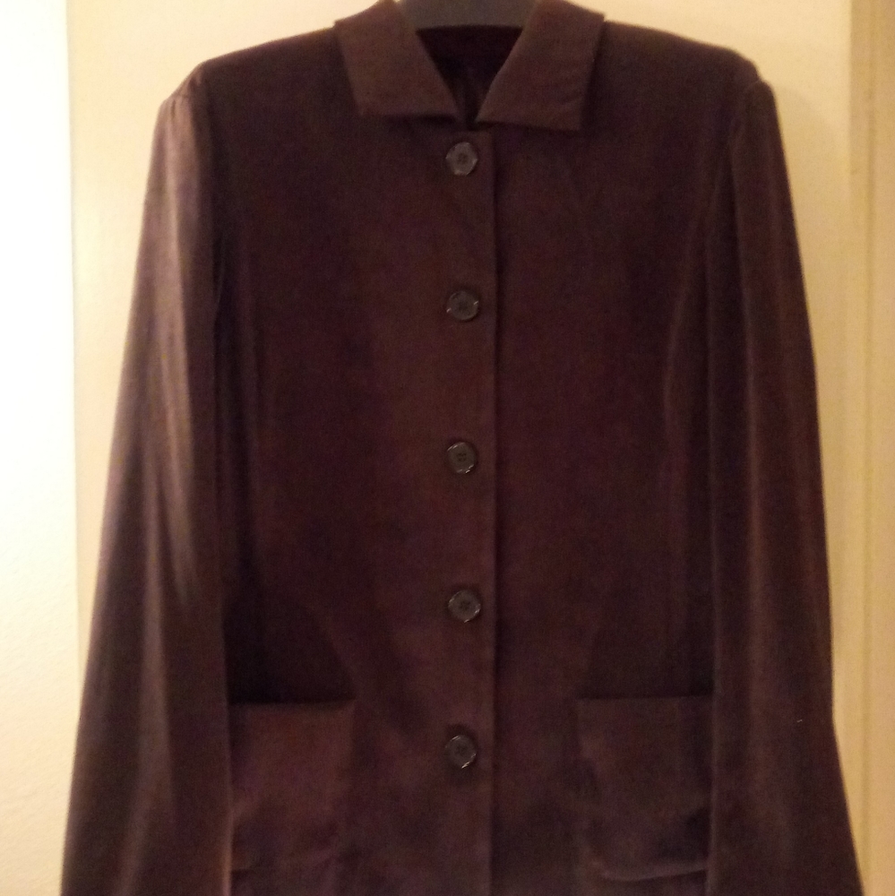 Harvé Bernard Brown Two Piece Skirt Set - Size 14